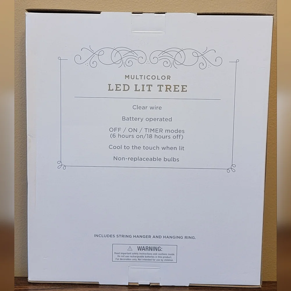 Neon Multicolor LED Lit Tree New Target Wondershop Light Decor‎ Silhouette Sign